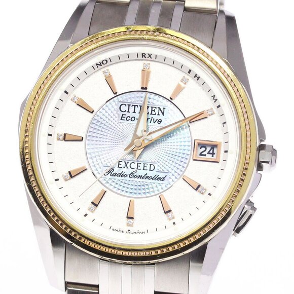 CITIZEN Exceed H111-T013881 Eco Drive 11P Solar Powered Radio Men's Watch_746583 - Picture 1 of 6